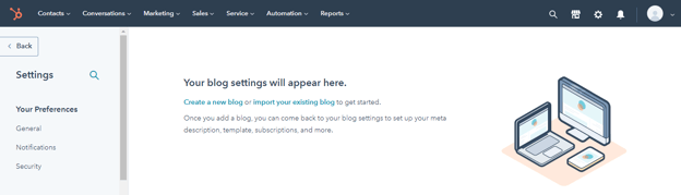 Hubspot Import Existing Blog